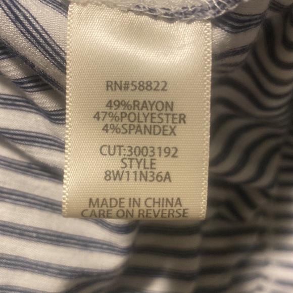 Max Studio striped tunic top size 1X - Picture 4 of 4